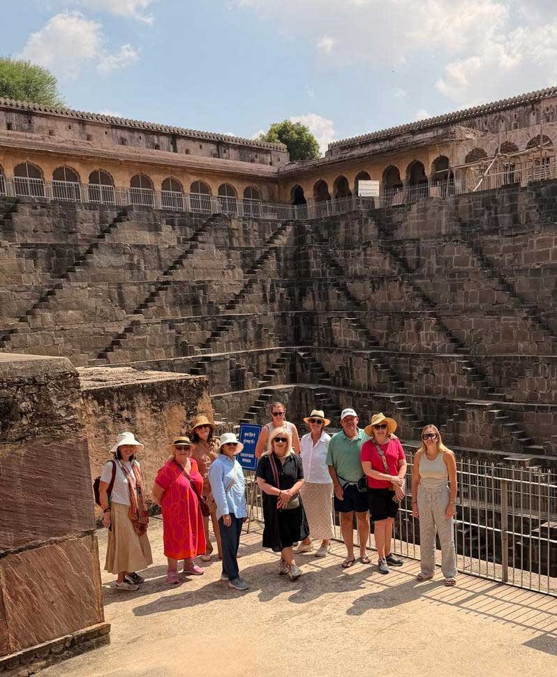 A Curious James group exploring historic architecture in India